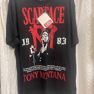 Scarface Black Graphic T-Shirt Men Size XL